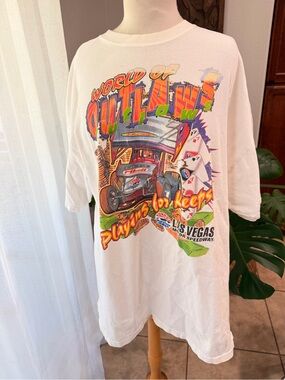 Vintage Las Vegas Motor Speedway Outlaws Racing Tee XXL